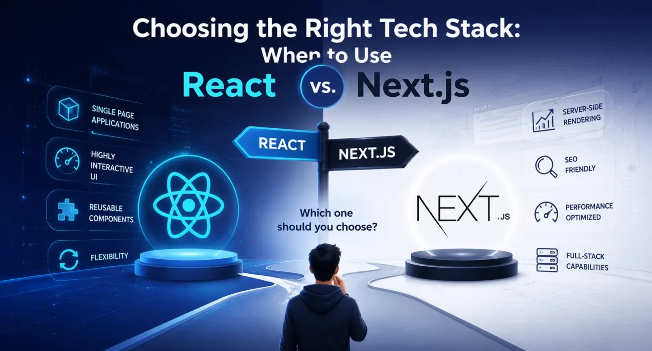 Choosing the Right Tech Stack: When to Use React vs. Next.js